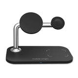 Mobile Origin 3-i-1 Trådløs Opladningsstation - MagSafe Kompatibel - Sort