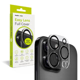 iPhone 16 Pro / 16 Pro Max Mobile Origin herdet glass kameralinsebeskytter - gjennomsiktig / svart kant