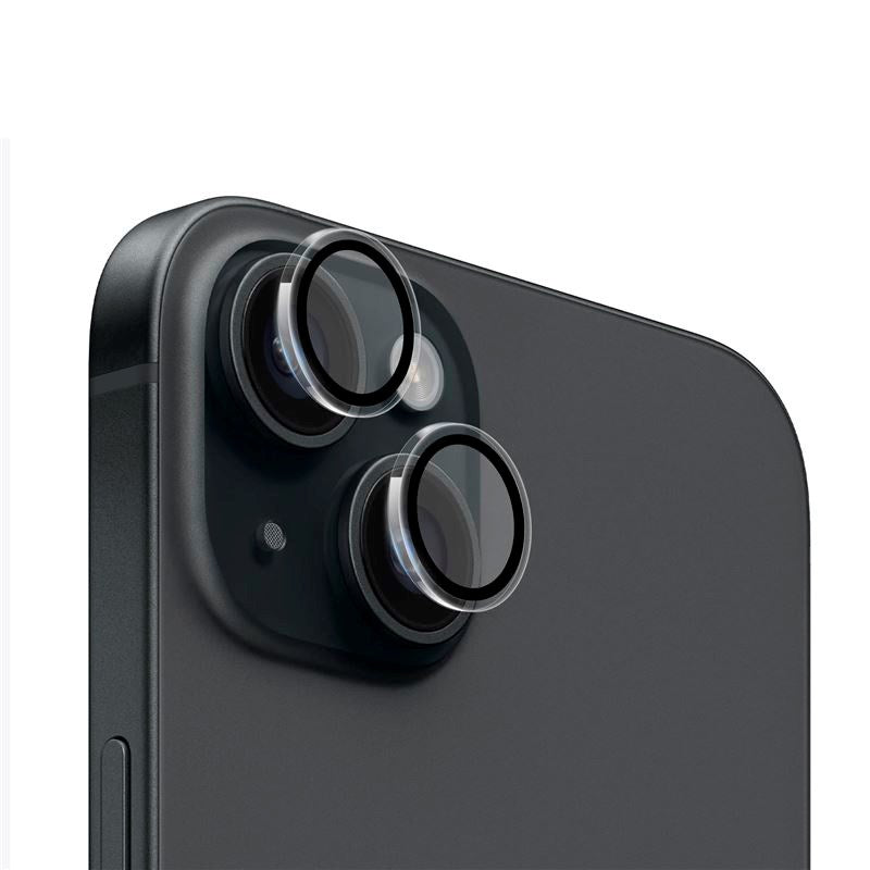 iPhone 15 / 15 Plus Mobile Origin Easy Lens Guard - Kameralinsebeskytter - Gjennomsiktig