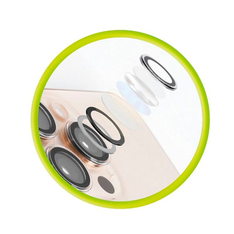 iPhone 15 / 15 Plus Mobile Origin Easy Lens Guard - Kameralinsebeskytter - Gjennomsiktig