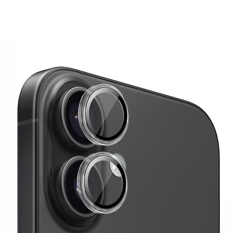 Mobil Origin Herdet Glass Kamerabeskyttelse for iPhone 16 / 16 Plus - Gjennomsiktig