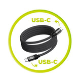 Mobile Origin - 1m Magnetisk USB-C til USB-C Kabel - Sort