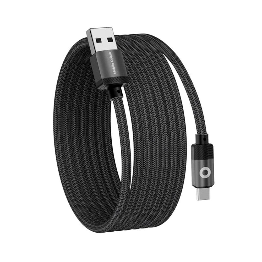 Mobile Origin - 1m Magnetisk USB-A til USB-C Kabel - Sort