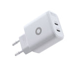 Mobile Origin GaN Vægoplader - 65W - 2 x USB-C - Hvid