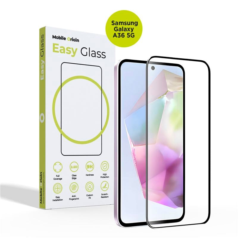 Mobile Origin - Samsung Galaxy A36 (5G) - EasyGlass Skjermbeskytter - Gjennomsiktig