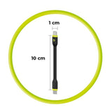 Mobile Origin 60W USB-C til USB-C Ladekabel 10 cm - Sort