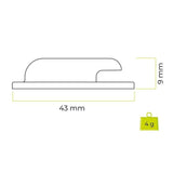 Mobile Origin AirTag-Holder - Klæberig Bagside - 2 stk. - Hvid