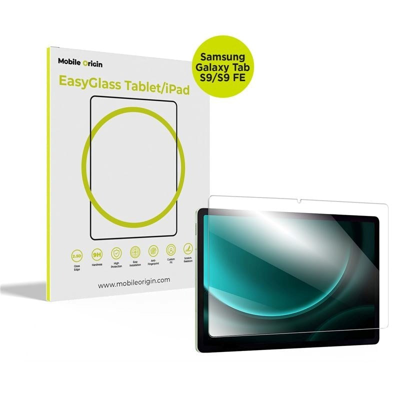 Samsung Galaxy Tab S9 / S9 FE Mobile Origin EasyGlass - Beskyttelsesglas til Skærm - Gennemsigtig