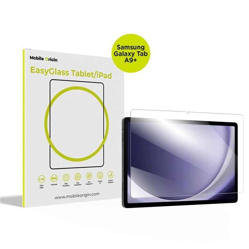 Samsung Galaxy Tab A9+ (Plus) Mobile Origin EasyGlass - Beskyttelsesglas til Skærm - Gennemsigtig