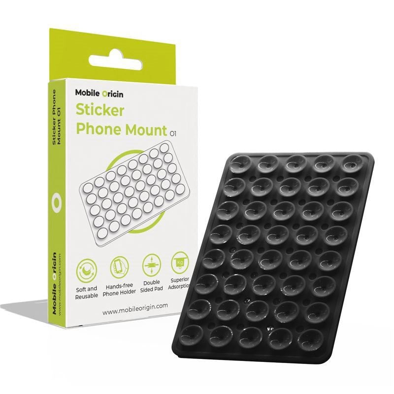 Mobile Origin Silikone Sugekop til Mobil - Sort