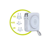 Mobile Origin PowerBank Rejseoplader - MagSafe Kompatibel - 10.000 mAh - Hvid
