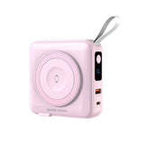 Mobile Origin PowerBank Rejseoplader - MagSafe Kompatibel - 10.000 mAh - Lyserød