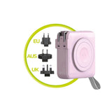 Mobile Origin PowerBank Rejseoplader - MagSafe Kompatibel - 10.000 mAh - Lyserød