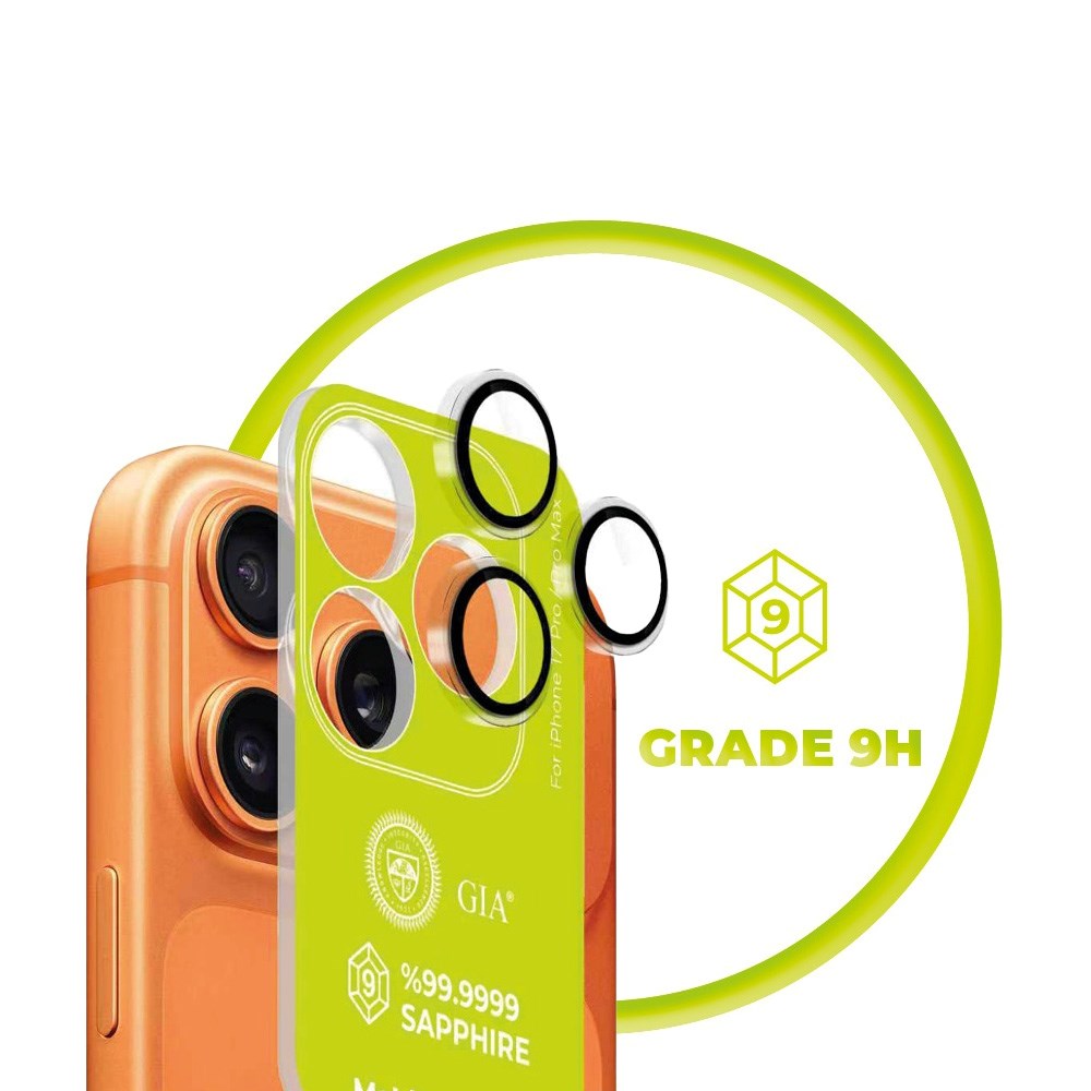 iPhone 17 Pro / 17 Pro Max Mobile Origin Sapphire Kameralinsebeskyttelse - Gennemsigtig