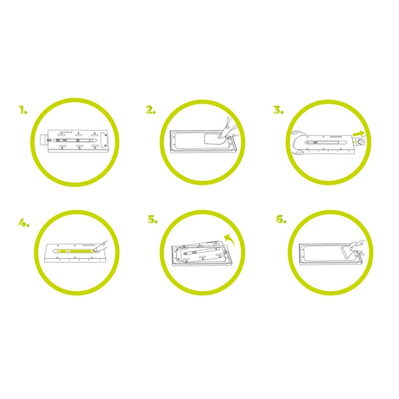 Mobile Origin iPhone 17 Pro Screen Guard Skærmbeskyttelse inkl. Monteringssæt - 2 stk. - Gennemsigtig / Sort Kant