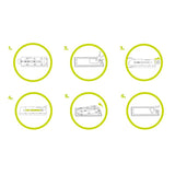 Mobile Origin iPhone 17 Pro Screen Guard Skærmbeskyttelse inkl. Monteringssæt - 2 stk. - Gennemsigtig / Sort Kant