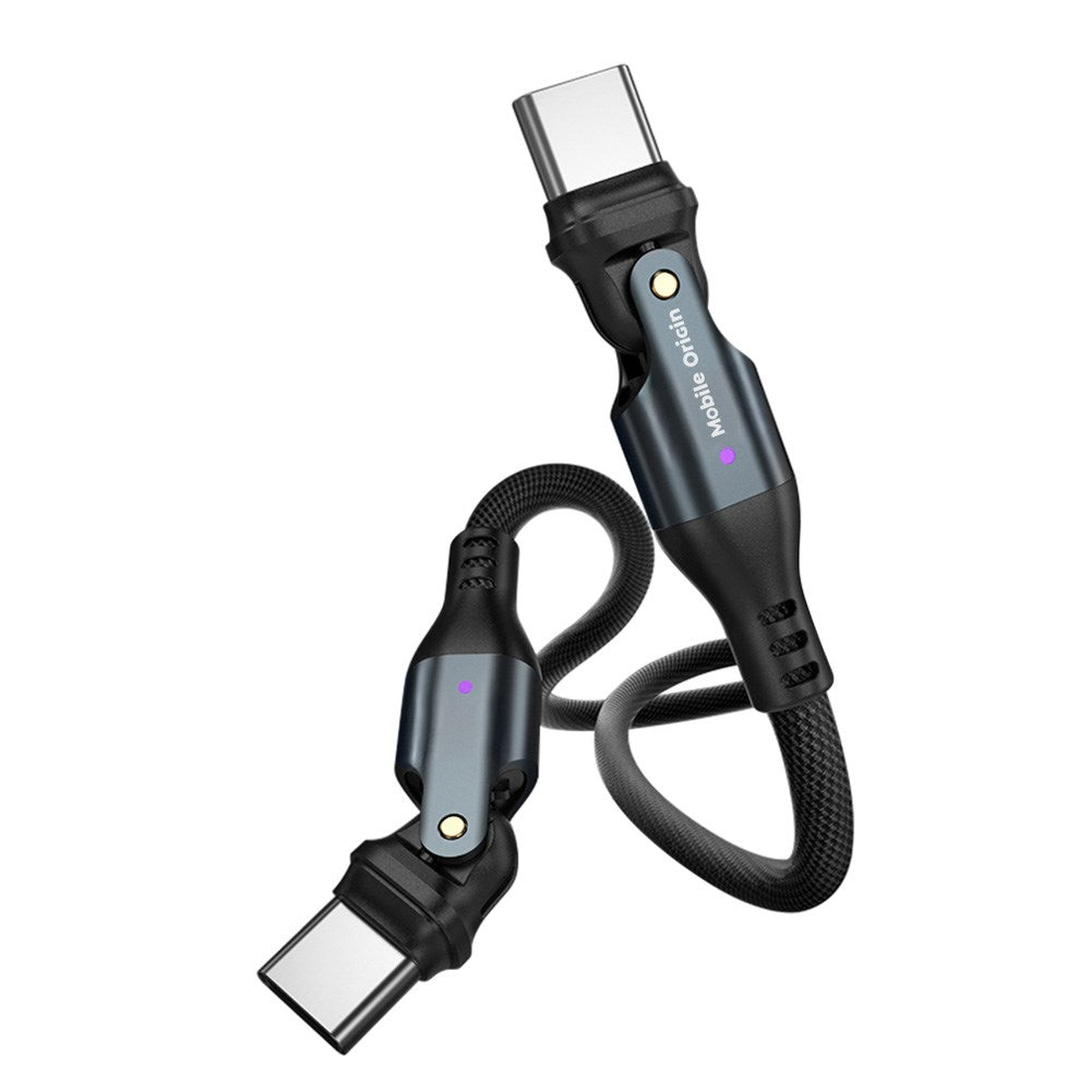 Mobile Origin Roterende USB-C til USB-C Kabel - 1m / 240W - Sort