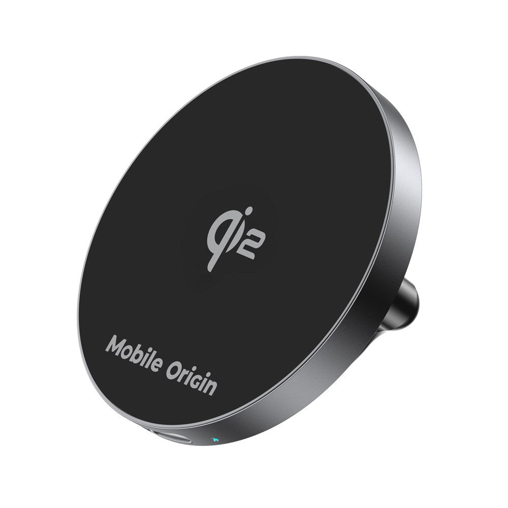 Mobile Origin - Qi2 - Trådløs Biloplader - MagSafe Kompatibel - Sort