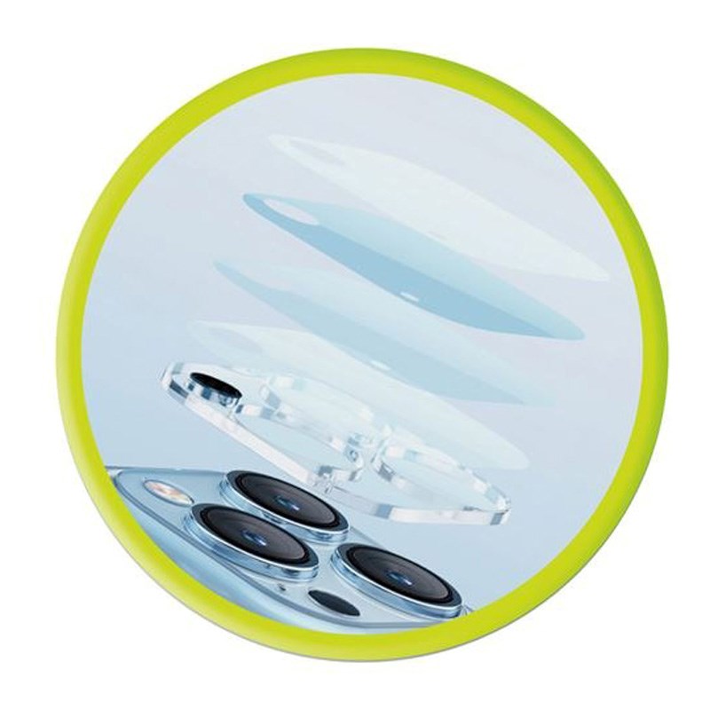 Mobile Origin iPhone 17 Pro / 17 Pro Max - Kameralinseglas - Gennemsigtig / Sort Kant