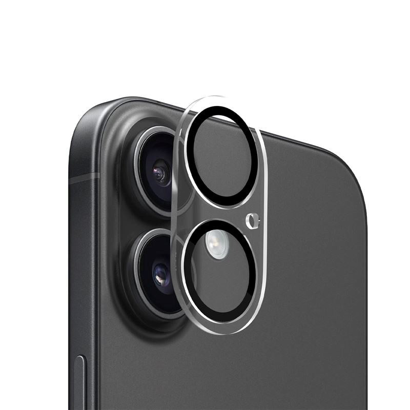 Mobile Origin iPhone 17 - Kameralinseglas - Gennemsigtig / Sort Kant