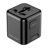 Mobile Origin 30W Universal Vægoplader m. Rejseadapter EU/UK/US/AUS - Sort
