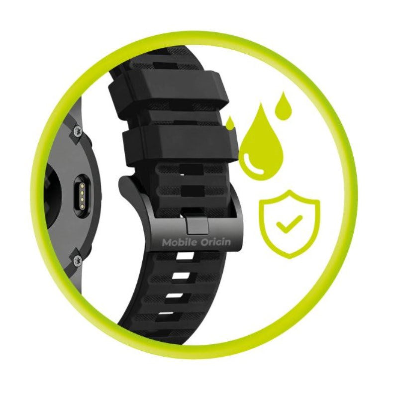 Mobile Origin Universal Garmin Silikonerem (26mm QuickFit) - Sort