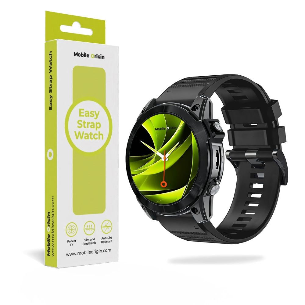 Mobile Origin Universal Garmin Silikonerem (26mm QuickFit) - Sort