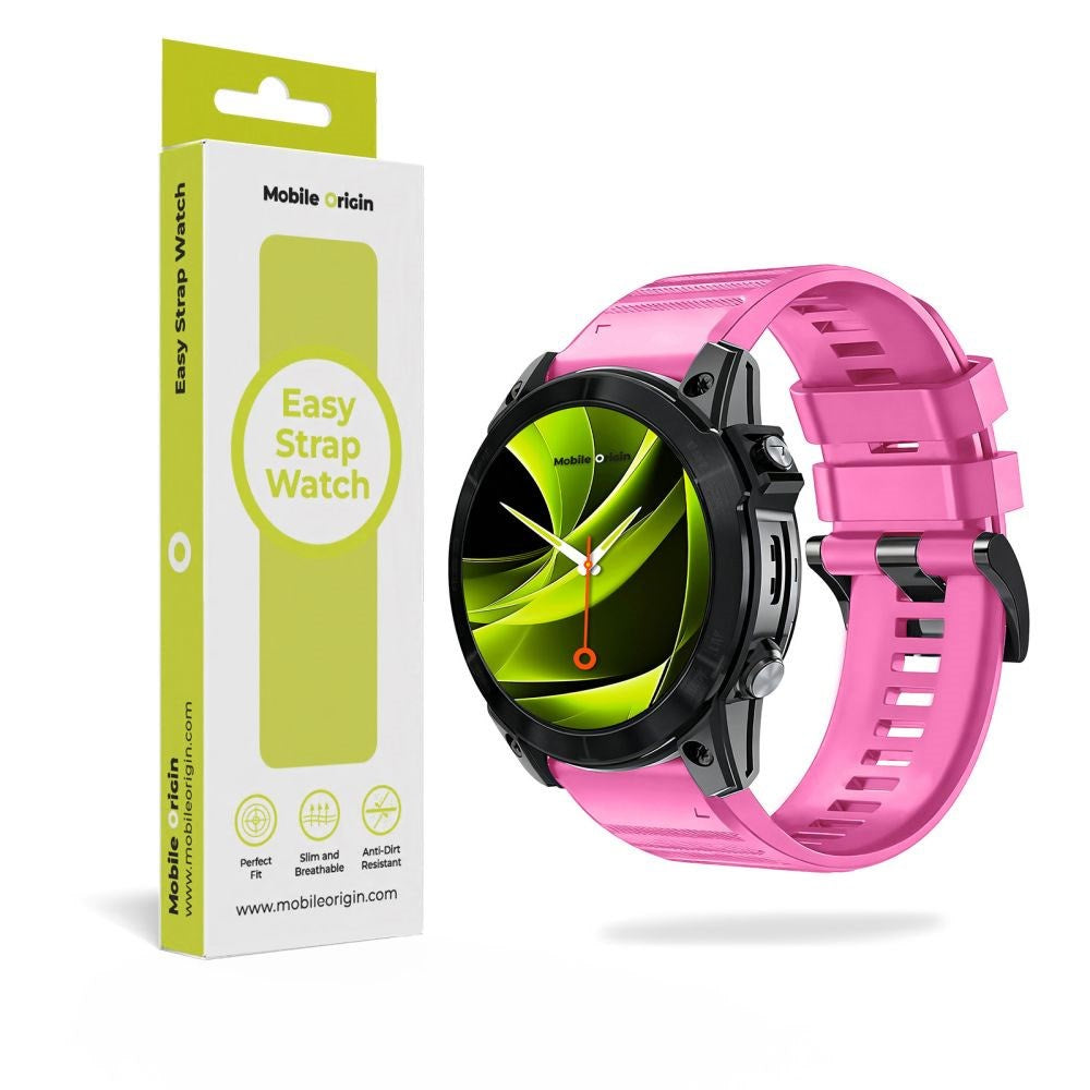 Mobile Origin Universal Garmin Silikonerem (26mm QuickFit) - Lyserød