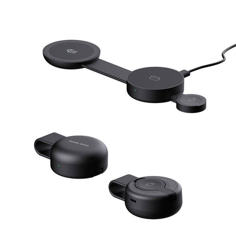 Mobile Origin 3-i-1 25W Qi2 Oplader til Smartphone / Apple Watch / Høretelefoner - Sort