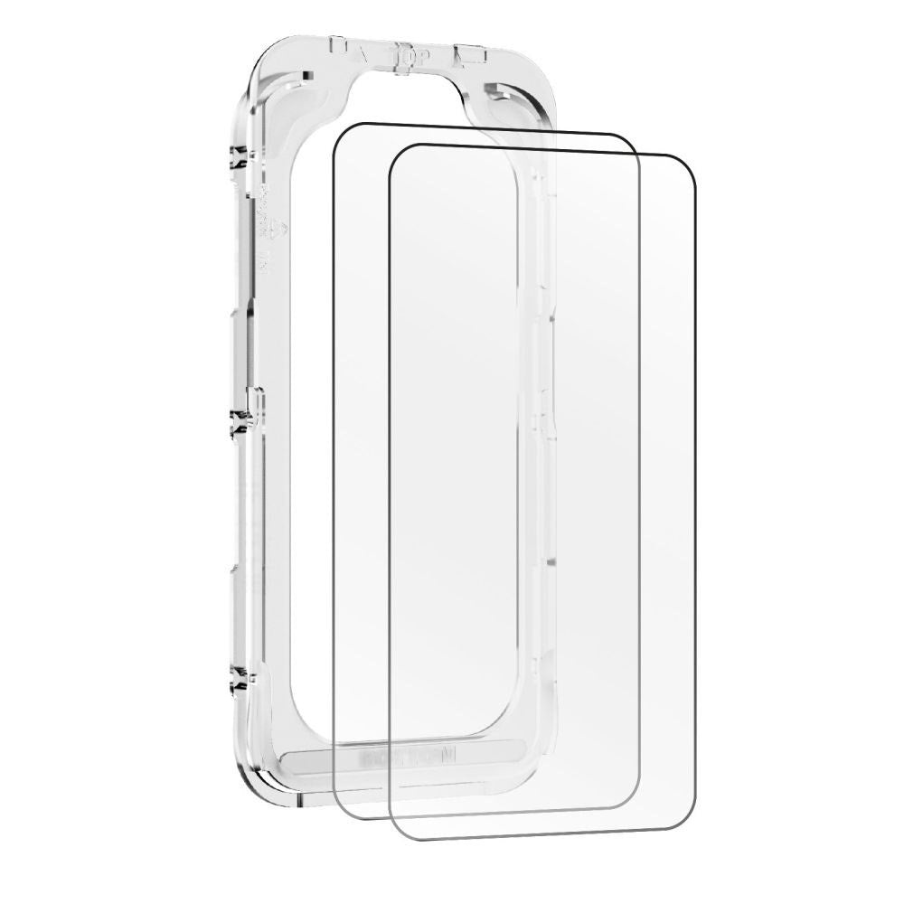 iPhone 17 / 17 Pro / 16 Pro - Mobile Origin EasyGlass Skærmbeskyttelse - 2 stk. - Gennemsigtig