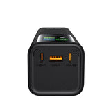 Mobile Origin PowerBank m. Display & Lommelygte - 2x USB-C & 1x USB-A - 30.000 mAh / 165W - Sort
