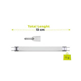 Mobile Origin 240W USB-C til USB-C Kabel m. Nøglering - 13cm - Hvid