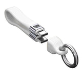 Mobile Origin 240W USB-C til USB-C Kabel m. Nøglering - 13cm - Hvid