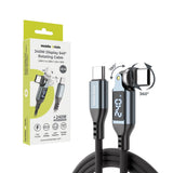 Mobile Origin Display 540° Roterende USB-C til USB-C Kabel - 1.8m / 240W - Sort