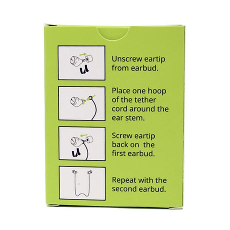 ISOtunes Secure Cord Security Strap for ISOtunes True Wireless Headset - Svart 