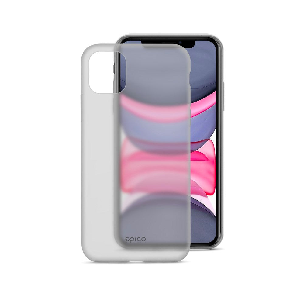 Epico - iPhone 12 / 12 Pro Silikone Cover - Gennemsigtig / Sort