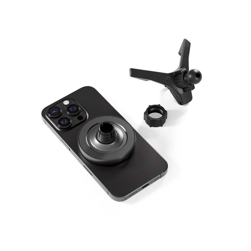 Epico magnetisk billader m. 15W trådløs lading - MagSafe-kompatibel - Svart