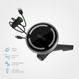 Epico magnetisk billader m. 15W trådløs lading - MagSafe-kompatibel - Svart