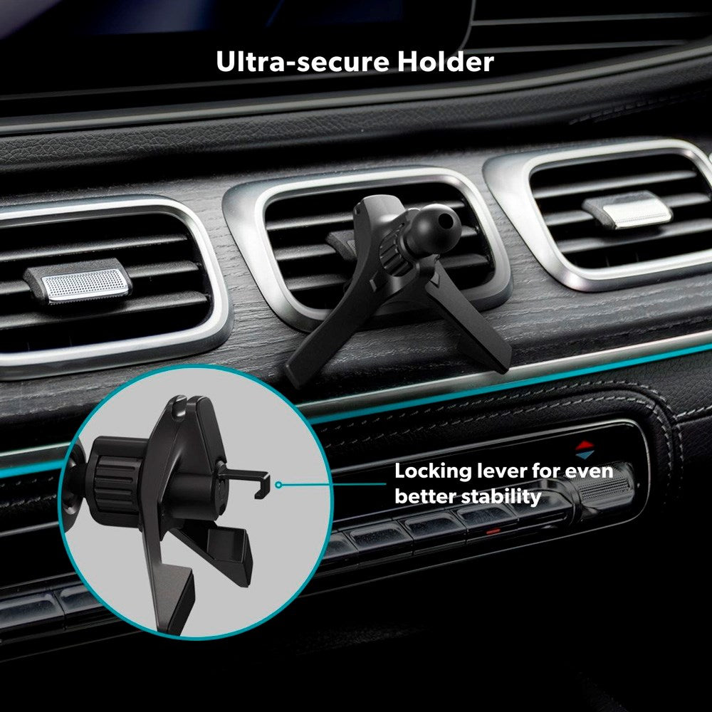 Epico magnetisk billader m. 15W trådløs lading - MagSafe-kompatibel - Svart