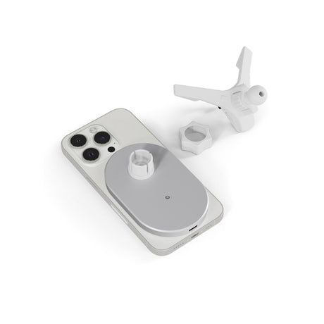 Epico magnetisk mobilholder til bil m. 15W trådløs lading og 18W billader - MagSafe-kompatibel - Hvit