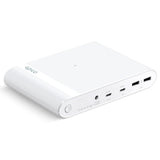 Epico Multi Powerbank m. USB-C, USB-A, DC + Billader - 26 800 mAh - Hvit