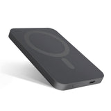 Epico 20W aluminium trådløs magnetisk Powerbank 5000 mAh w. USB-C-kabel - MagSafe-kompatibel - Space Grey
