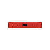 Epico 15W trådløs magnetisk Powerbank 4200 mAh w. USB-C &amp; Lightning-kabel - MagSafe-kompatibel - Rød