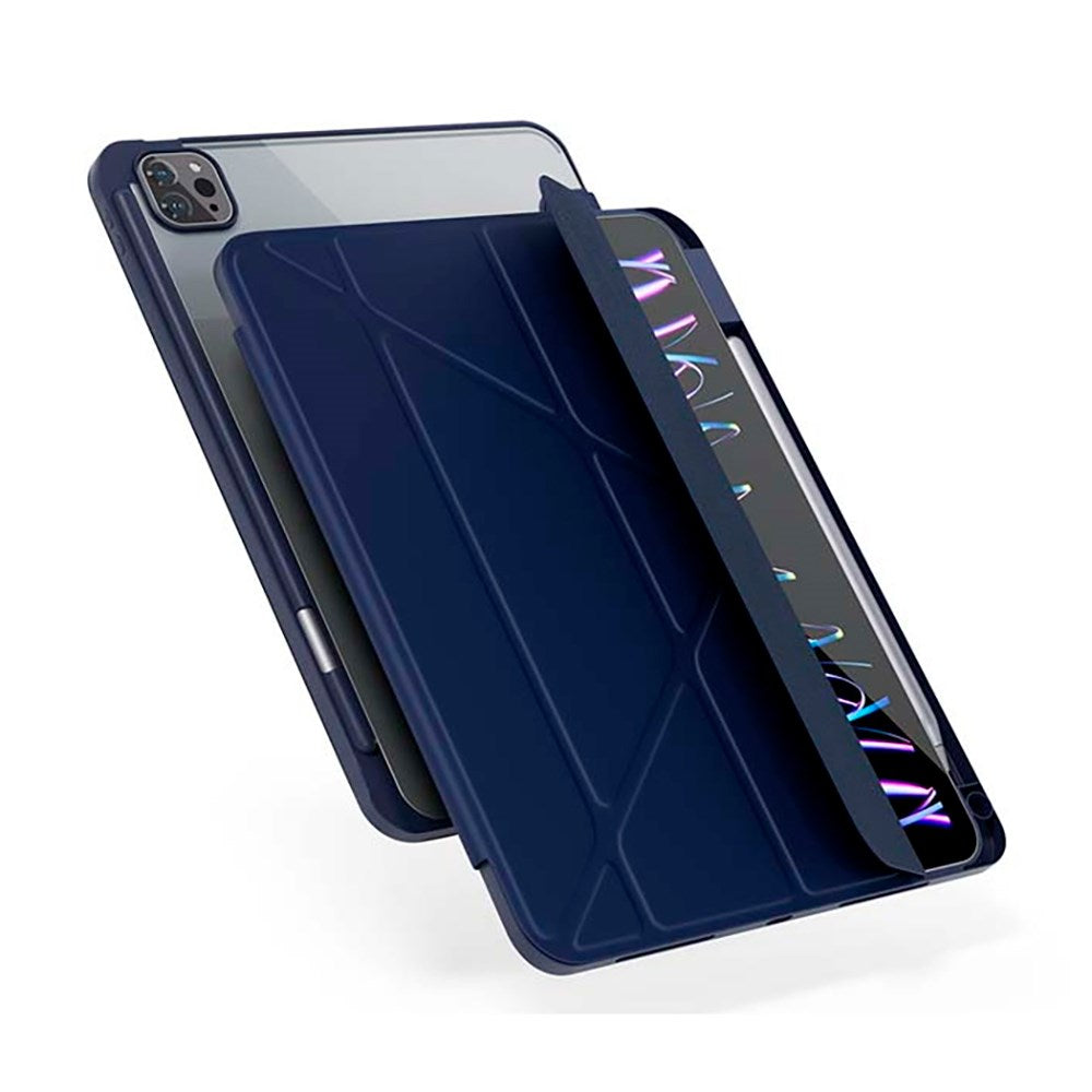iPad Air 10.9-11" (2025-2020) / Pro 11" (2022-2018) Epico Hero Flip-deksel - Origami - Blå