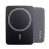 Epico Mag+ 20W Aluminium Trådløs Powerbank 5000 mAh w. USB-C-kabel - MagSafe-kompatibel - Space Grey