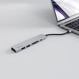 Epico 6-i-ett aluminium 8K USB-C Adapter - Sølv