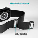 Apple Watch (38/40/SE/41/42 mm) Epico Milanese+ (pluss) rustfritt stålbånd - Space Grey