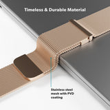 Apple Watch (42/44/SE/45/46/49 mm) Epico Milanese+ (pluss) rustfritt stålbånd - gull