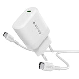 Epico Resolve USB-C Vægoplader PD 30W GaN med USB-C Kabel - 1.2 Meter - Hvid