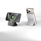 Epico Mag+ Stativ Aluminium Powerbank 7000 mAh / 20W - MagSafe-kompatibel - Svart